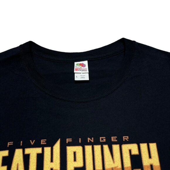 5 Finger Death Punch Megadeth Metal Festival T-Shirt - Picture 5 of 5